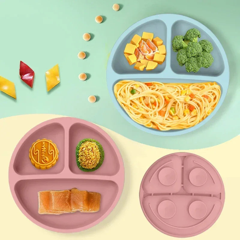 Conjunto de alimentação de bebê de silicone