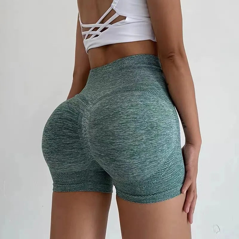 Shorts de academia curtos femininos, alta elasticidade